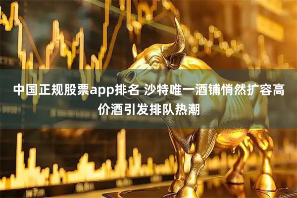 中国正规股票app排名 沙特唯一酒铺悄然扩容高价酒引发排队热潮