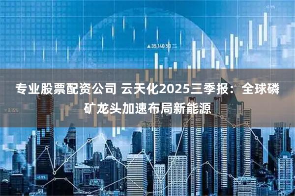 专业股票配资公司 云天化2025三季报：全球磷矿龙头加速布局新能源